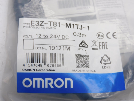 OMRON E3Z-T81-M1TJ-1 12-24VDC 0.3M NSMP