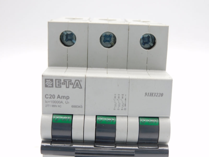 E-T-A 91H3220 277/480VAC 20A NSNP