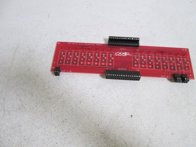 SCC SOURCING INPUT BOARD CB-0970-014 *USED*