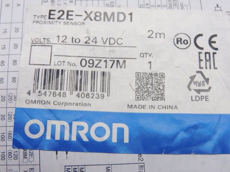 OMRON E2E-X8MD1 12-24VDC 2M NSNP