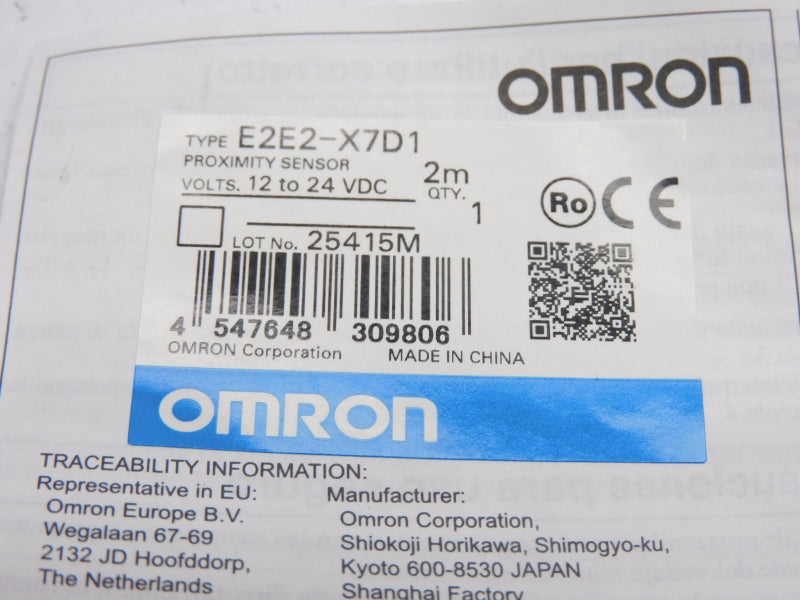 OMRON E2E2-X7D1 12-24VDC 2M NSNP