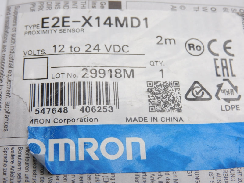 OMRON E2E-X14MD1 12-24VDC 2M NSNP