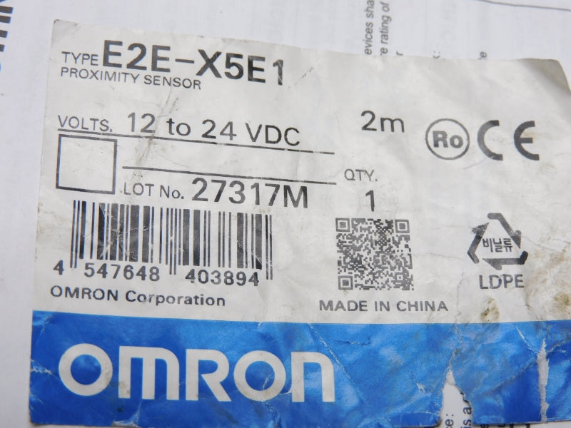 OMRON E2E-X5E1 12-24VDC 2M UNMP