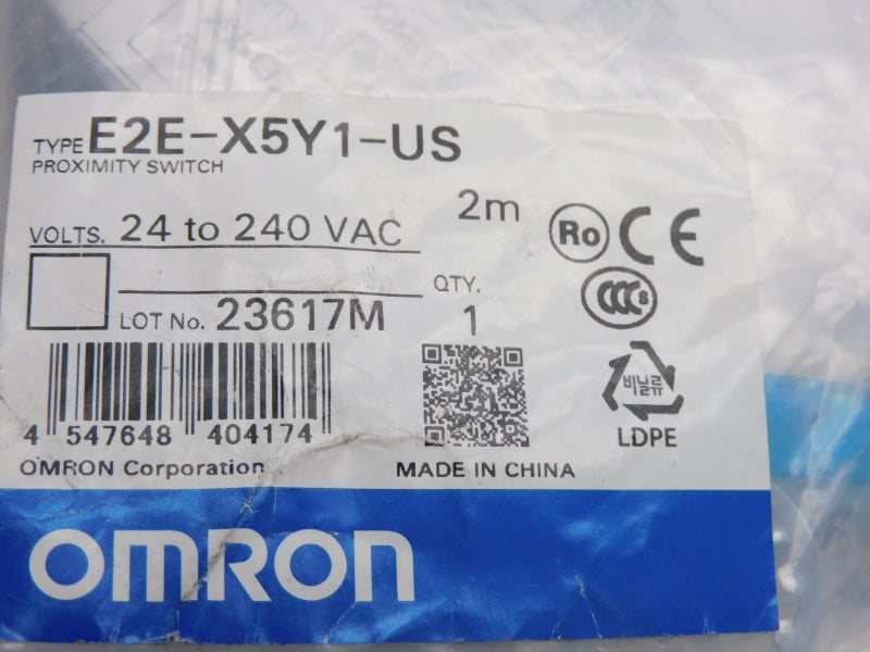 OMRON E2E-X5Y1-US 24-240VAC 2M NSMP
