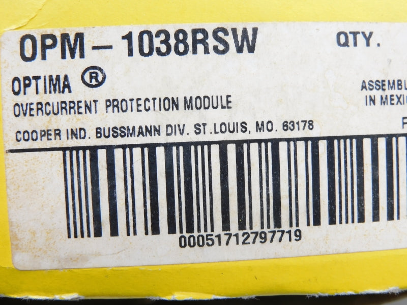 BUSSMANN OPM-1038RSW 600V 30A (AS PICTURED) NSMP