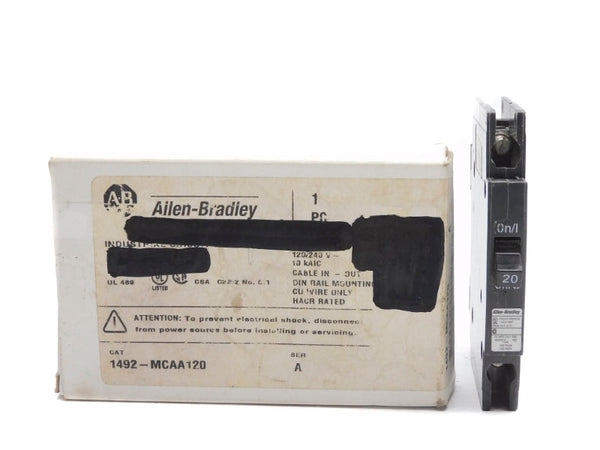 ALLEN BRADLEY 1492-MCAA120 SER. A 120/240V 20A NSMP