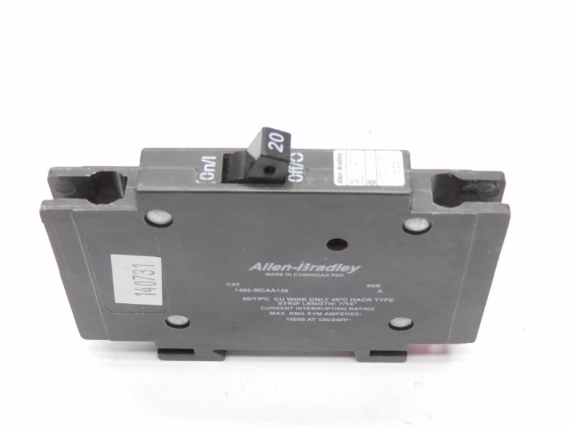 ALLEN BRADLEY 1492-MCAA120 SER. A 120/240V 20A NSMP