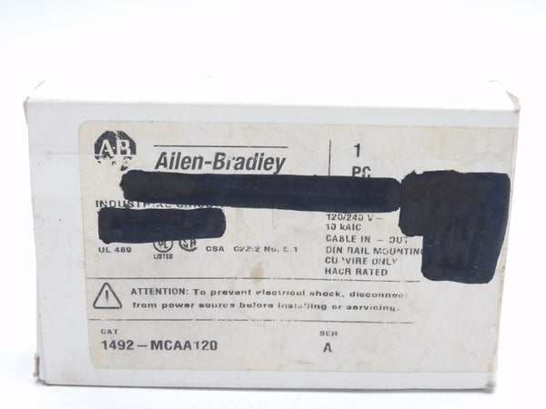 ALLEN BRADLEY 1492-MCAA120 SER. A 120/240V 20A NSMP