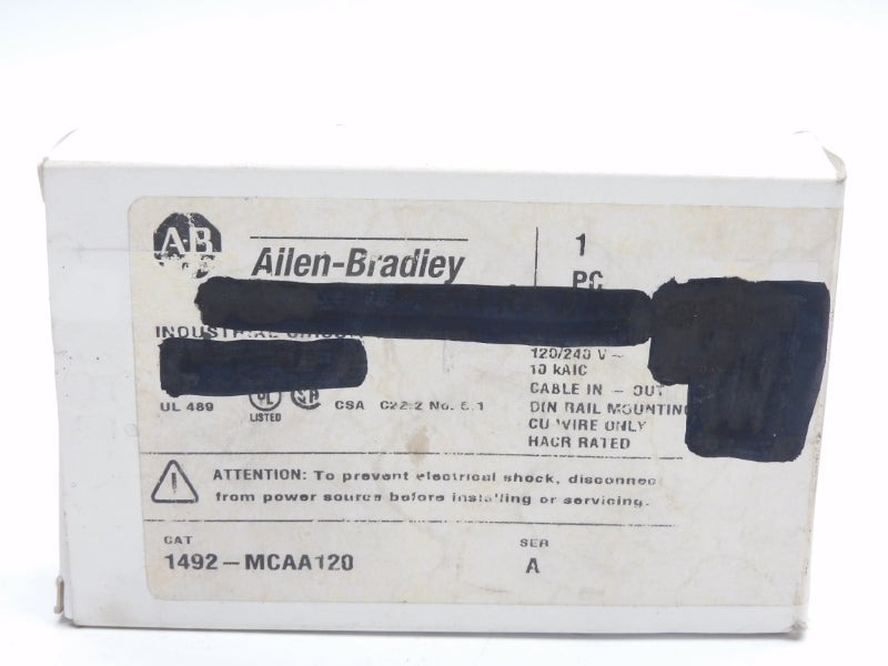 ALLEN BRADLEY 1492-MCAA120 SER. A 120/240V 20A NSMP