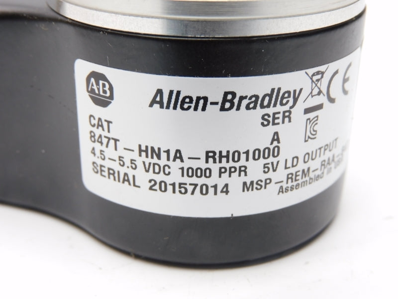 ALLEN BRADLEY 847T-HN1A-RH01000 SER. A 4.5-5.5VDC 1000PPR (BR/WH) NSMP