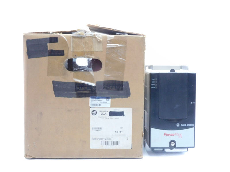ALLEN BRADLEY 20AD3P4A0AYNNNC0 SER. A 480VAC 3.4A F/W 5.001 NSMP