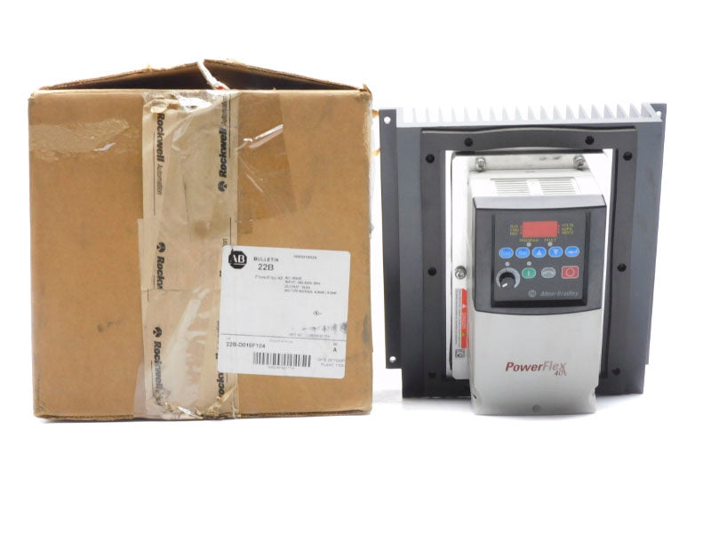 ALLEN BRADLEY 22B-D010F104 SER. A 342-528VAC 10.5A F/W 6.02 NSMP