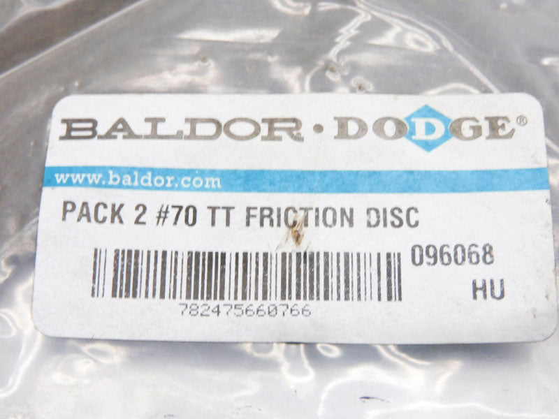 BALDOR DODGE 096068 #70TT (PKG OF 2) NSMP