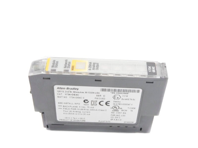 ALLEN BRADLEY 1734-OE4C SER. C 10-28.8VDC F/W 3.002 UNMP