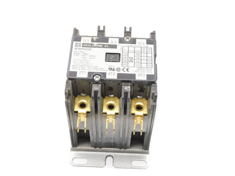 SQUARE D 8910DPA33V02 SER. C 120/110V 40A UNMP