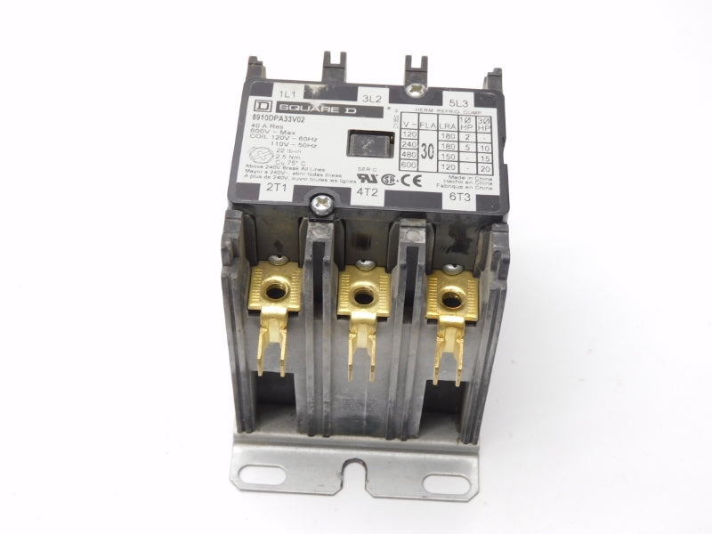 SQUARE D 8910DPA33V02 SER. C 120/110V 40A UNMP