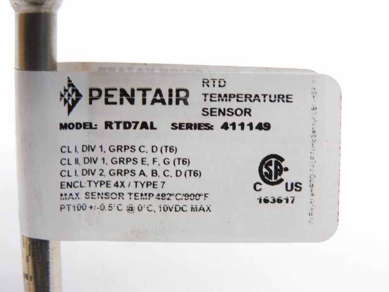 PENTAIR RAYCHEM RTD7AL SER. 411149 10VDC NSMP