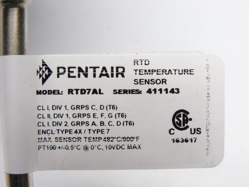PENTAIR RAYCHEM RTD7AL SER. 411143 10VDC NSMP