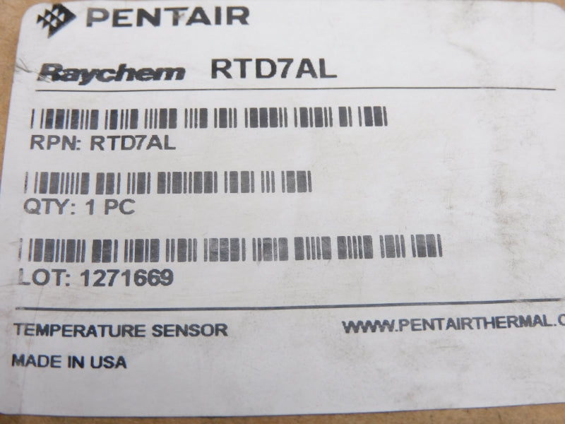 PENTAIR RAYCHEM RTD7AL SER. 411143 10VDC NSMP