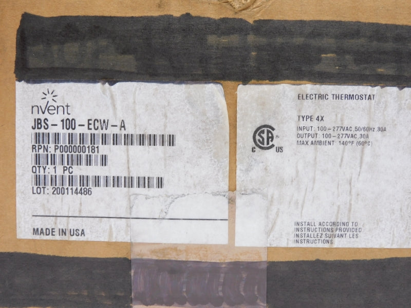 NVENT RAYCHEM JBS-100-ECW-A P000000181 100-277VAC 30A NSMP