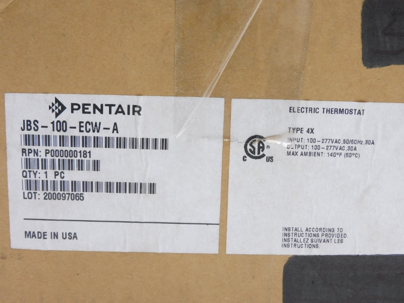 PENTAIR RAYCHEM JBS-100-ECW-A P000000181 100-277VAC 30A NSMP