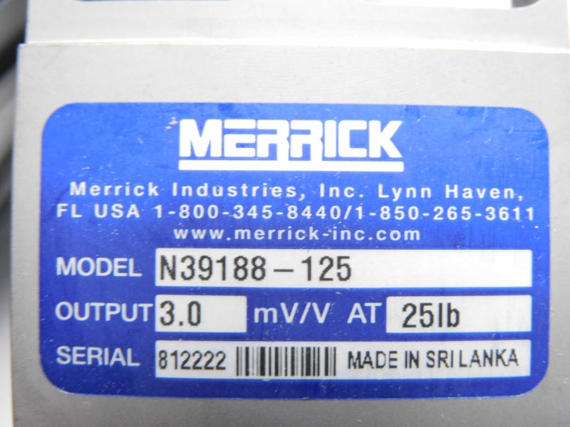 MERRICK INDUSTRIES N39188-125 3.0MV/V 25LB NSMP