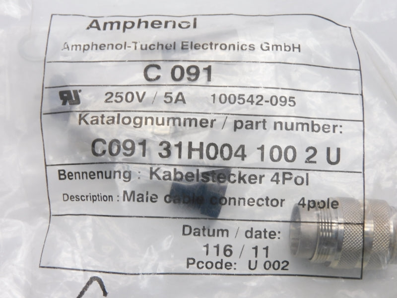 AMPHENOL C09131H0041002U 250V 5A NSMP