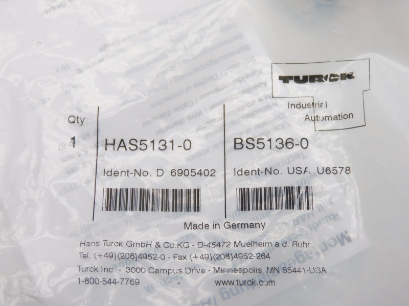TURCK HAS5131-0 BS5136-0 NSMP