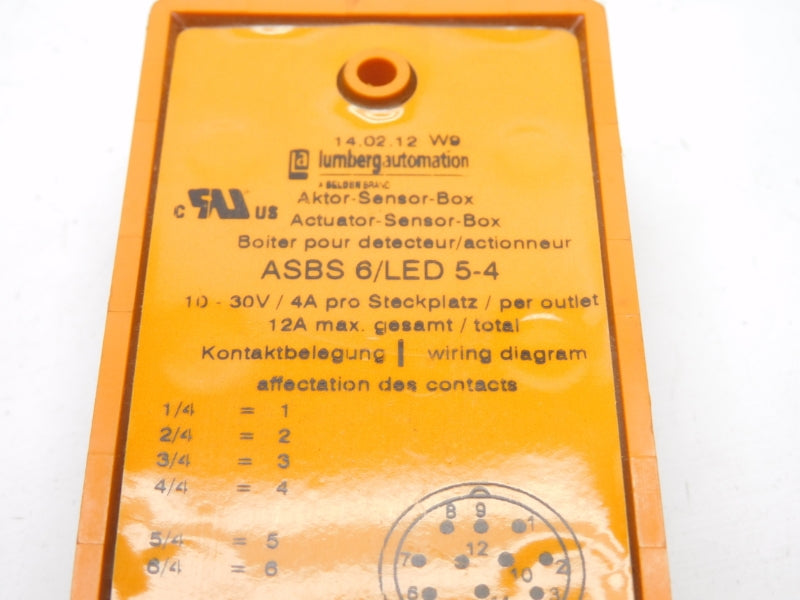 LUMBERG AUTOMATION ASBS6/LED5-4 10-30V 4A NSNP