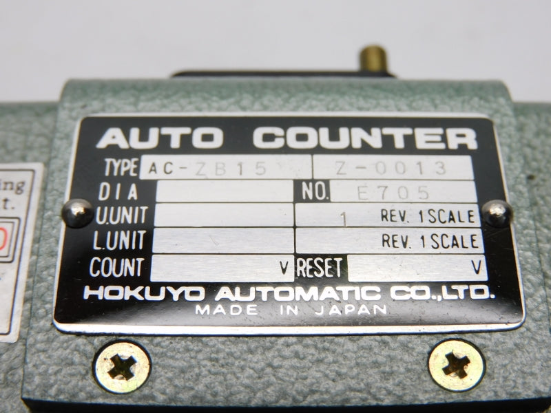 HOKUYO AUTOMATIC AC-ZB15 Z-0013 NSMP