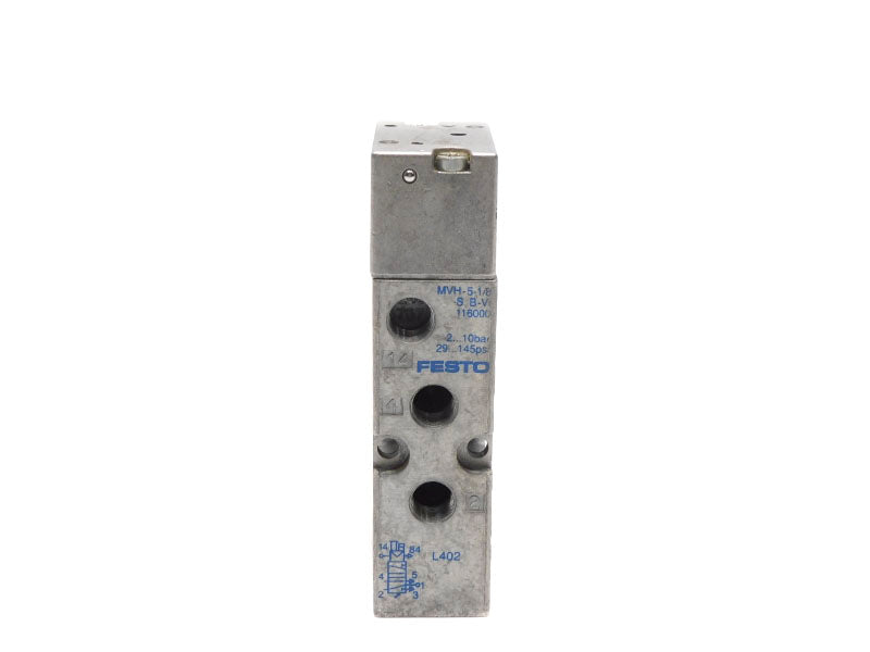 FESTO MVH-5-1/8-SB-VI 116000 SER. L402 29-145PSI (AS PICTURED) NSNP