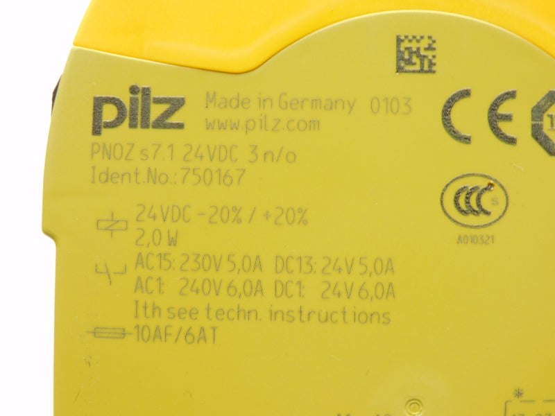 PILZ PNOZ-S7.1-24VDC-3N/O 750167 24VDC 5.0A NSNP