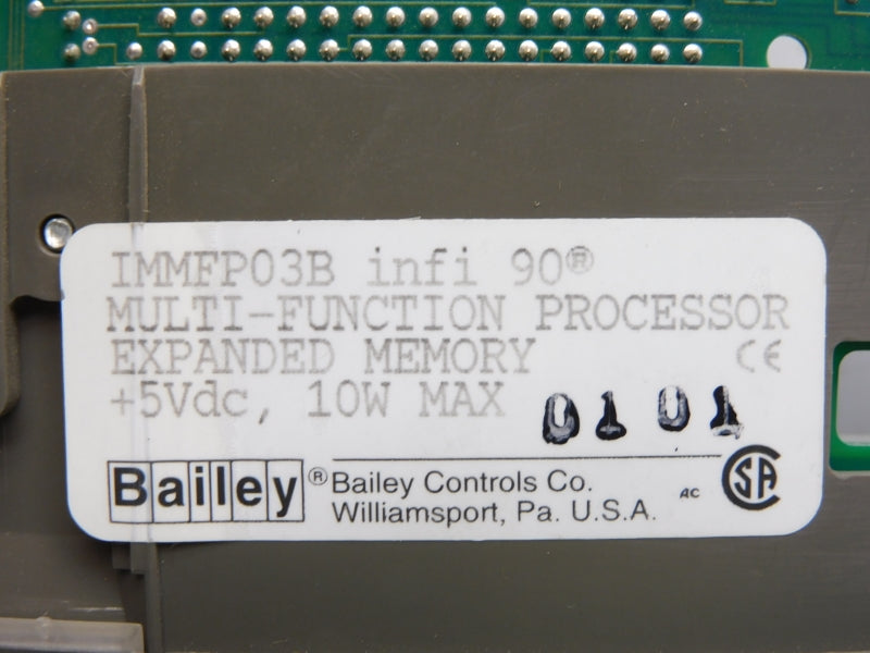 BAILEY IMMFP03B +5VDC UNMP