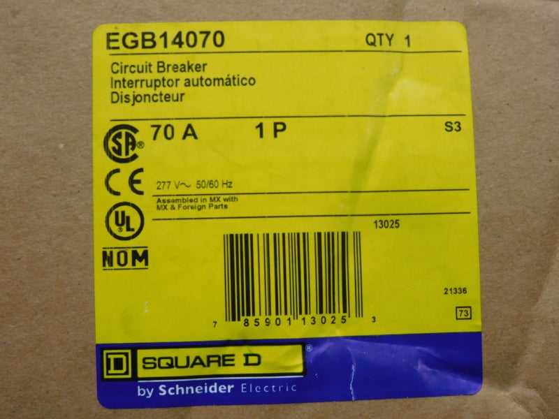 SQUARE D EGB14070 277V 70A NSFS