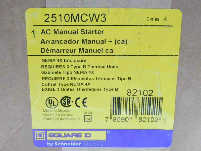 SQUARE D 2510MCW3 SER. A NSFS
