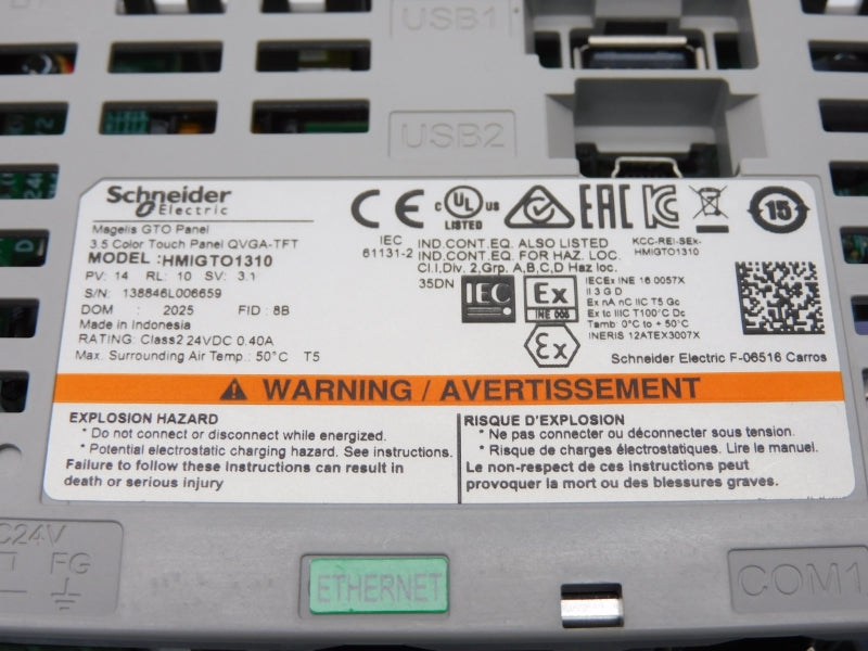 SCHNEIDER ELECTRIC HMIGTO1310 24VDC 0.40A NSMP