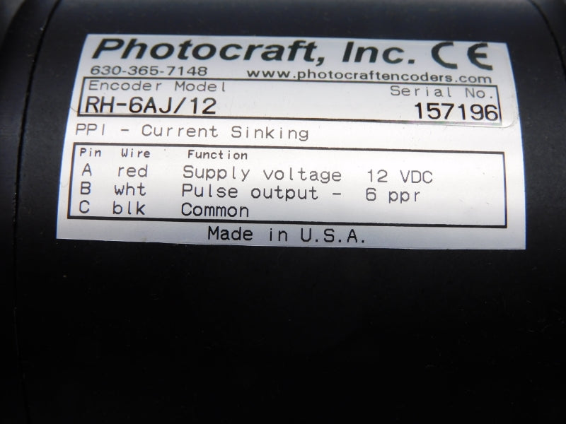 PHOTOCRAFT RH-6AJ/12 MW1-Y1-10 12VDC NSMP