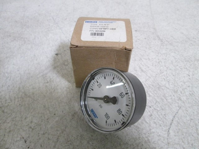 WIKA 4253290 111.12 2" PRESSURE GAUGE 1/4" 0-100PSI *NEW IN BOX*