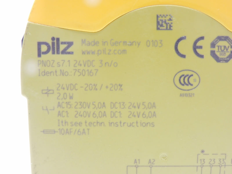 PILZ PNOZ-S7.1-24VDC-3N/O 750167 24VDC 5,0A NSNP