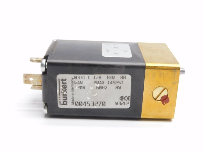 BURKERT 0331C-1/8-FKM-BR 00453270 120V 145PSI NSNP