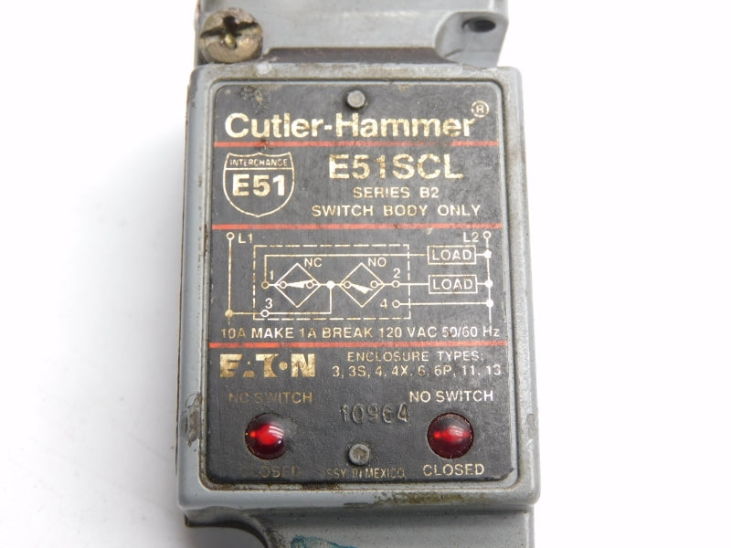CUTLER HAMMER E51SCL SER. B2 120VAC 10A UNMP