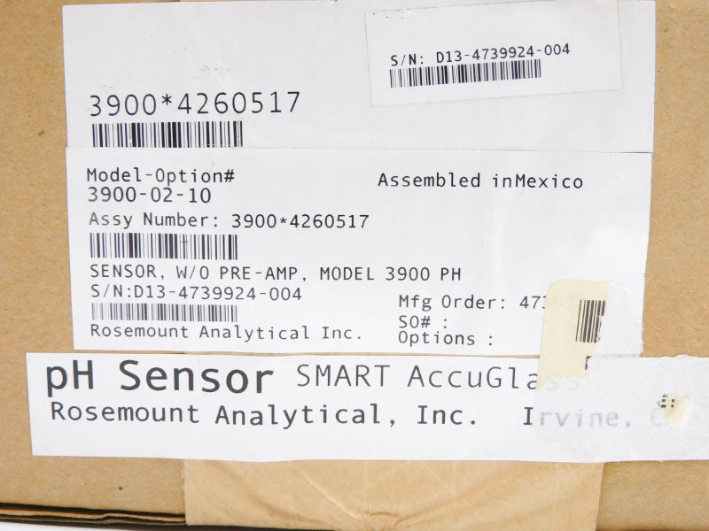 ROSEMOUNT ANALYTICAL 3900-02-10 4260517 NSMP