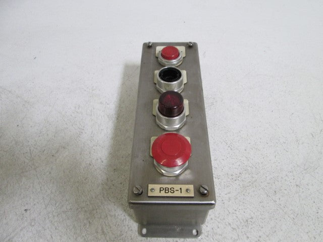HOFFMAN PUSHBUTTON ENCLOSURE E-4PBSS (AS PICTURED) *NEW NO BOX*