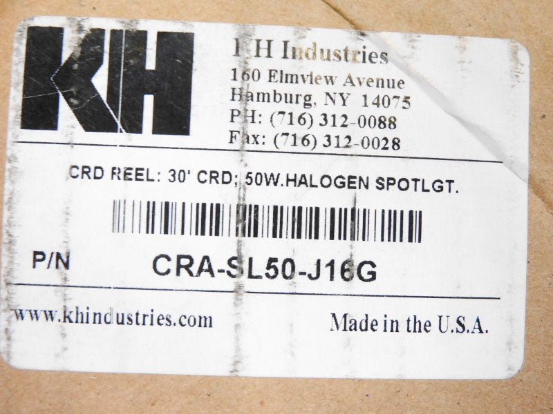 KH INDUSTRIES CRA-SL50-J16G 120V 30' NSMP