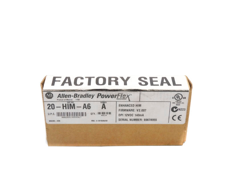 ALLEN BRADLEY 20-HIM-A6 SER. A 12VDC F/W V2.007 DATE: 2019 NSFS
