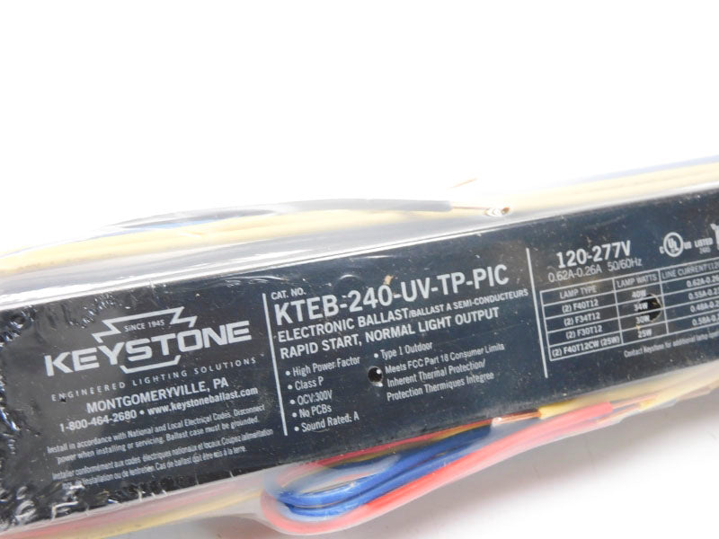 KEYSTONE KTEB-240-UV-TP-PIC 120-277V 0.62-0.26A NSMP