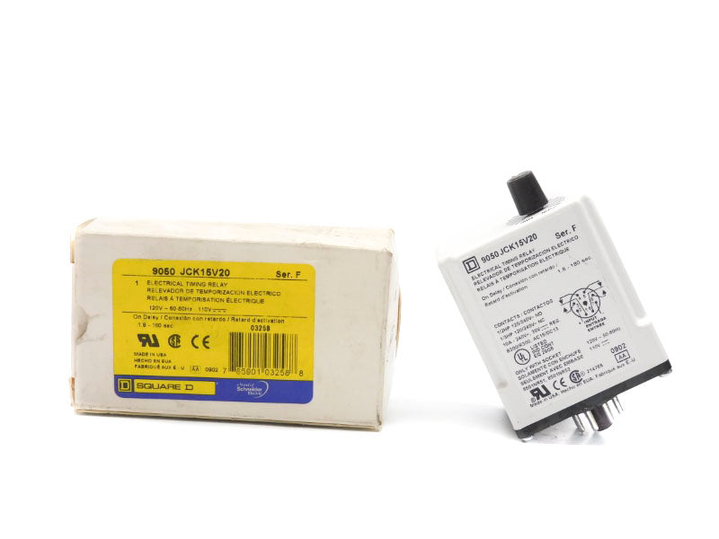 SQUARE D 9050JCK15V20 SER. F 110/120V 10A 1.8-180S NSMP