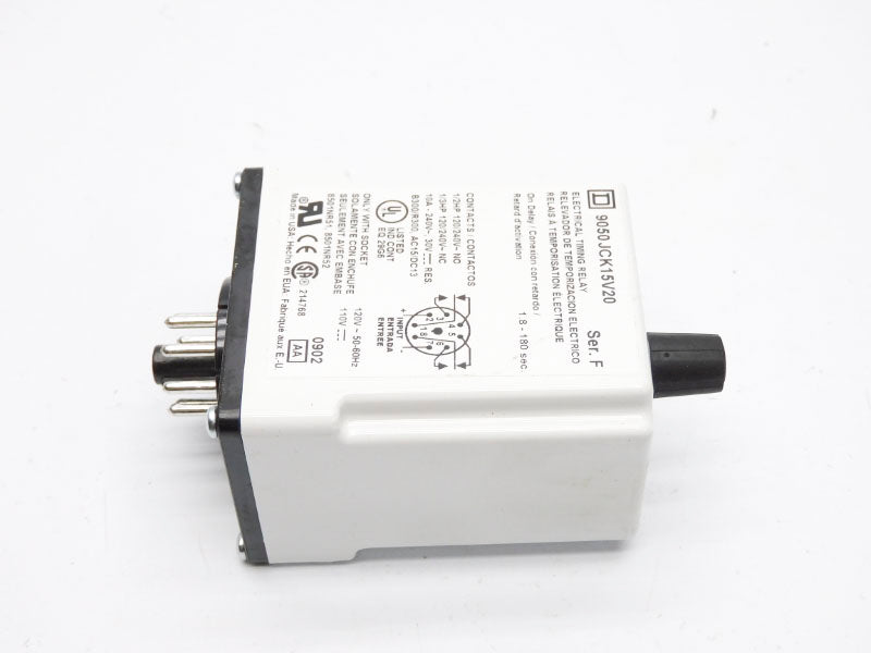 SQUARE D 9050JCK15V20 SER. F 110/120V 10A 1.8-180S NSMP