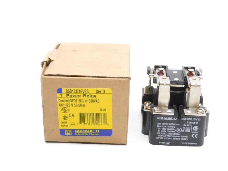 SQUARE D 8501CO16V20 SER. D 120V 30A NSMP