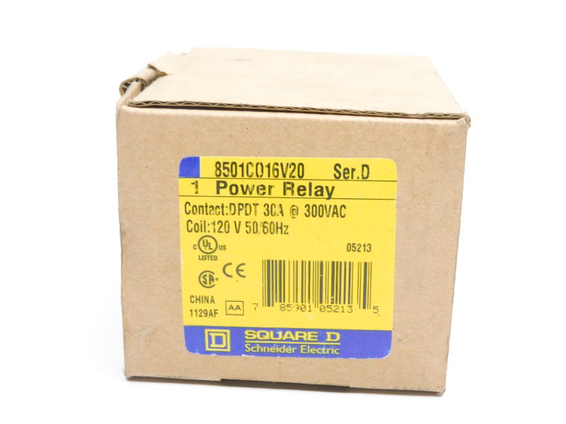 SQUARE D 8501CO16V20 SER. D 120V 30A NSMP